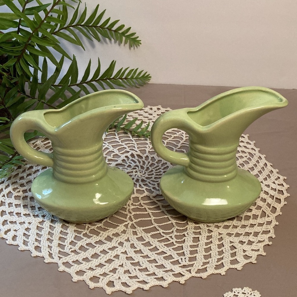 Vintage Art Deco FAPCO Ewer Pitcher Vases - Picture 6 of 15